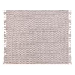 Narzuta na łóżko BERE Bawełna 200 x 220 cm Pastelowy róż