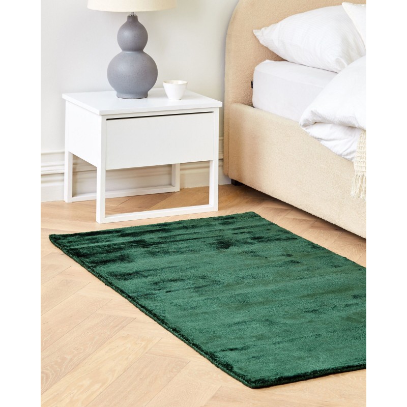 Dywan z wiskozy 80 x 150 cm zielony GESI II