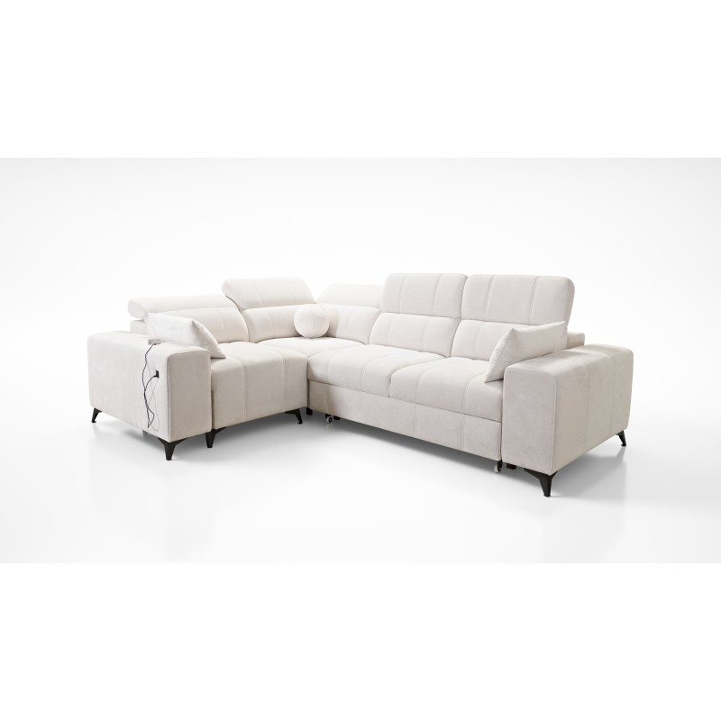 Ecksofa Ballagio II mit Schlaffunktion in Stoff Plecionka, Spring 1102