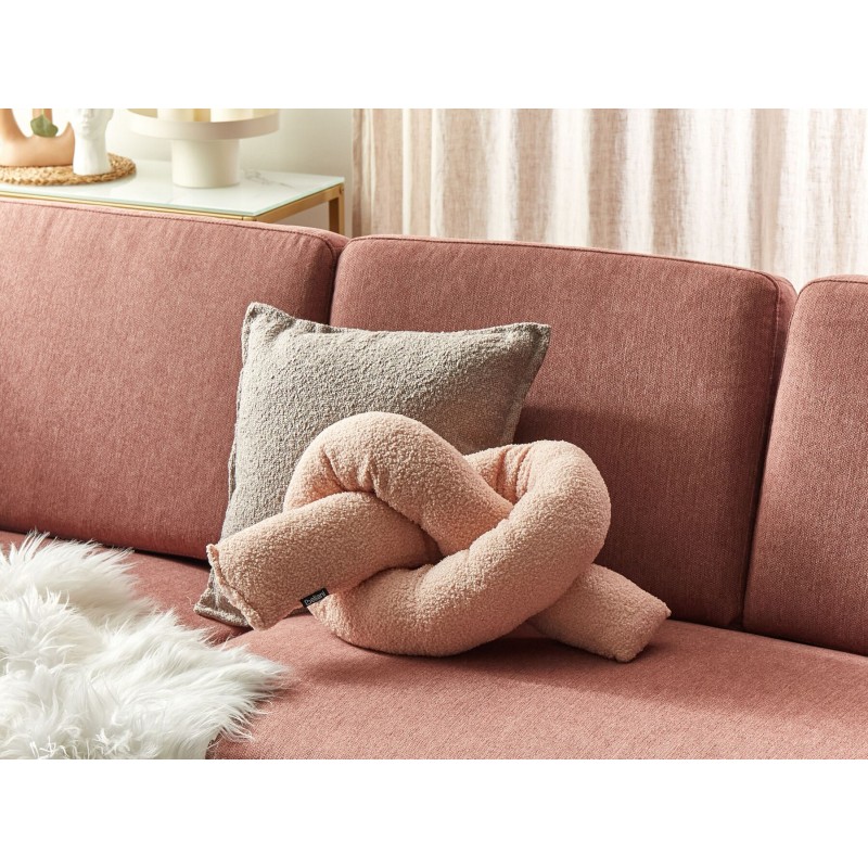 Poduszka dekoracyjna GLADIOLUS Boucle 172 x 14 cm Różowy Jednolity