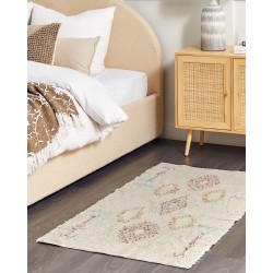 Dywan bawełniany 80 x 150 cm beżowy BETTIAH