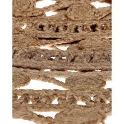 Dywan okrągły z juty ⌀ 140 cm beżowy KERER