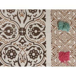 Koc CHINSURAH Bawełna 130 x 180 cm Brązowy