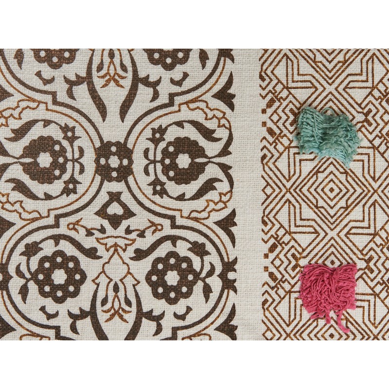 Koc CHINSURAH Bawełna 130 x 180 cm Brązowy