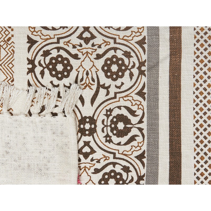 Koc CHINSURAH Bawełna 130 x 180 cm Brązowy