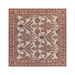 Dywan wełniany 200 x 200 cm pomarańczowo-beżowy ADILCEVAZ