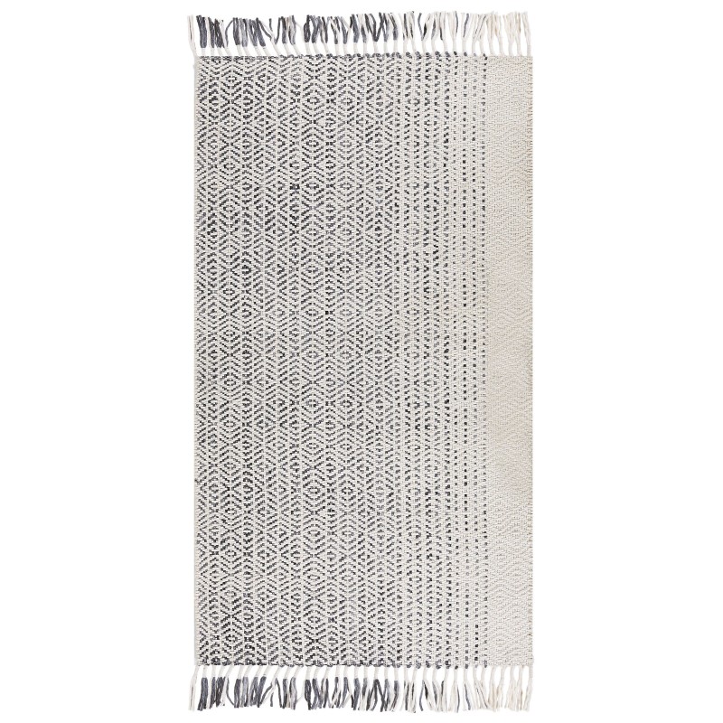 Dywan wełniany 80 x 150 cm biało-szary OMERLI