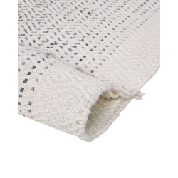 Dywan wełniany 80 x 150 cm biało-szary OMERLI