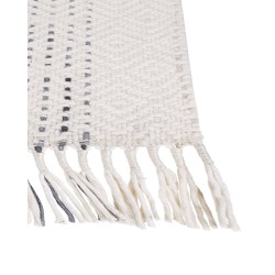 Dywan wełniany 80 x 150 cm biało-szary OMERLI