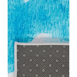 Dywan 140 x 200 cm niebiesko-szary BOZAT