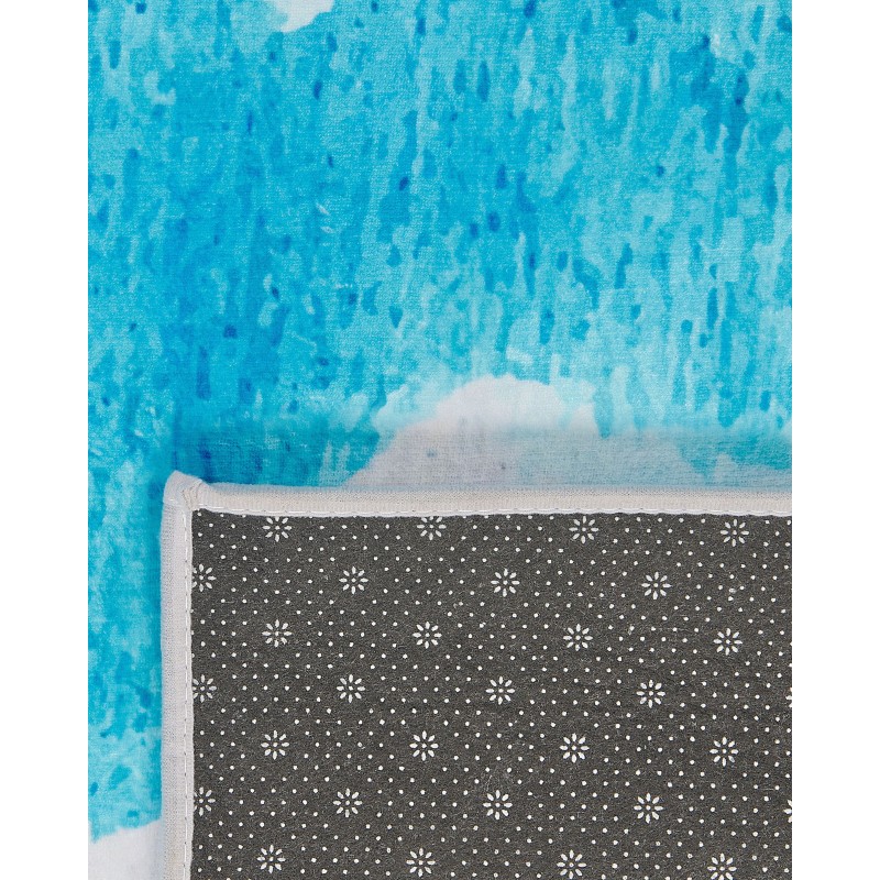 Dywan 140 x 200 cm niebiesko-szary BOZAT