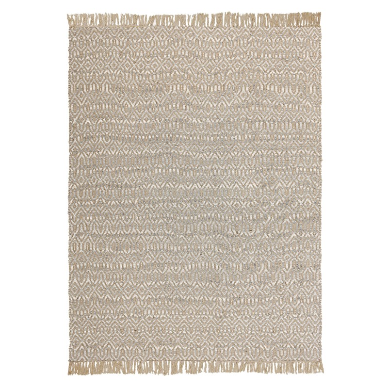 Dywan z juty 140 x 200 cm beżowy POZANTI