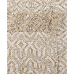 Dywan z juty 140 x 200 cm beżowy POZANTI