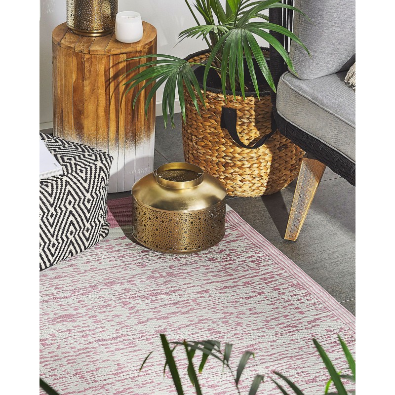 Dywan zewnętrzny 120 x 180 cm różowy BALLARI