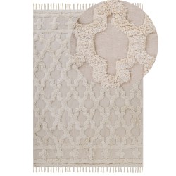 Dywan bawełniany 160 x 230 cm beżowy SULUOVA