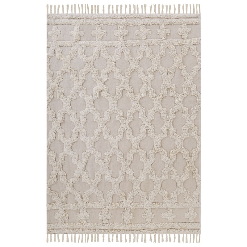 Dywan bawełniany 160 x 230 cm beżowy SULUOVA