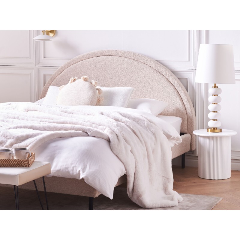 Koc GODAVARI 130 x 180 cm Jasnobeżowy