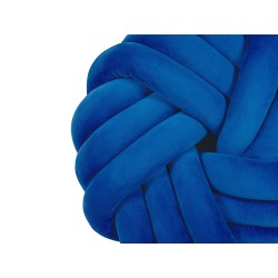 Poduszka dekoracyjna AKOLA Welur 30 x 30 cm Niebieski Jednolity