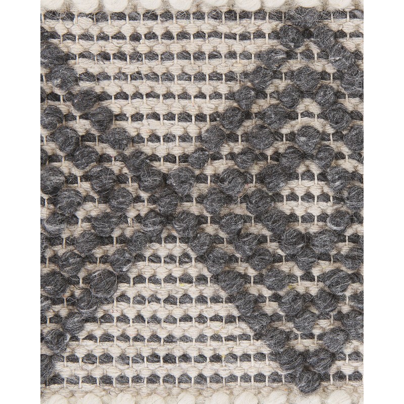 Dywan wełniany 200 x 200 cm beżowo-szary DAVUTLAR