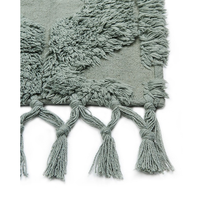 Dywan bawełniany 160 x 230 cm zielony KARS