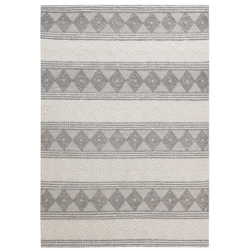 Dywan wełniany 160 x 230 cm beżowo-szary BOZOVA