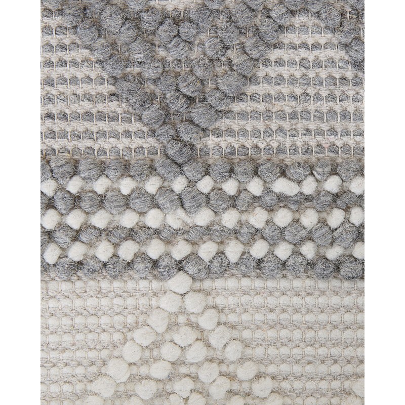 Dywan wełniany 160 x 230 cm beżowo-szary BOZOVA