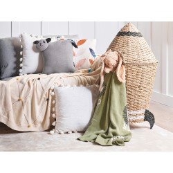 2 bawełniane poduszki dla dzieci panda 35 x 35 cm szare SHADOOR