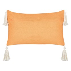 Zestaw 2 poduszek dekoracyjnych LITHOPS Welur 30 x 50 cm Pomarańczowy Wzór świąteczny