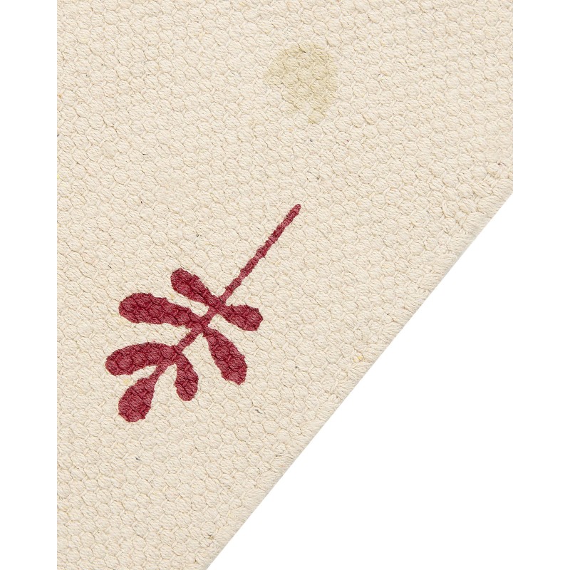 Dywan dziecięcy bawełniany w dinozaury 80 x 150 cm wielokolorowy TIOP