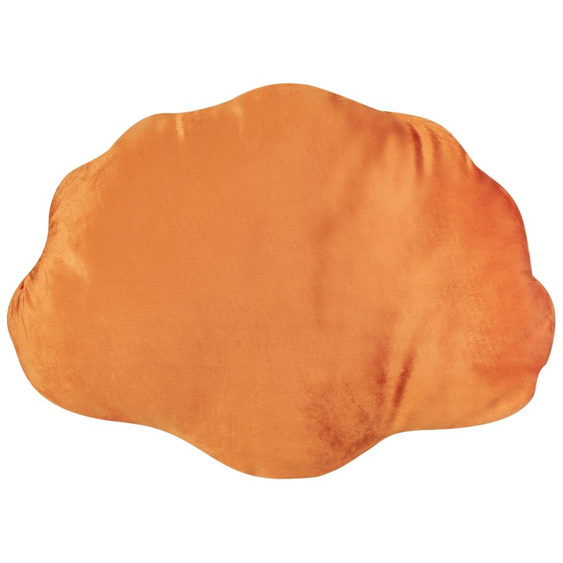 Poduszka dekoracyjna CONSOLIDA Welur 47 x 35 cm Pomarańczowy Jednolity