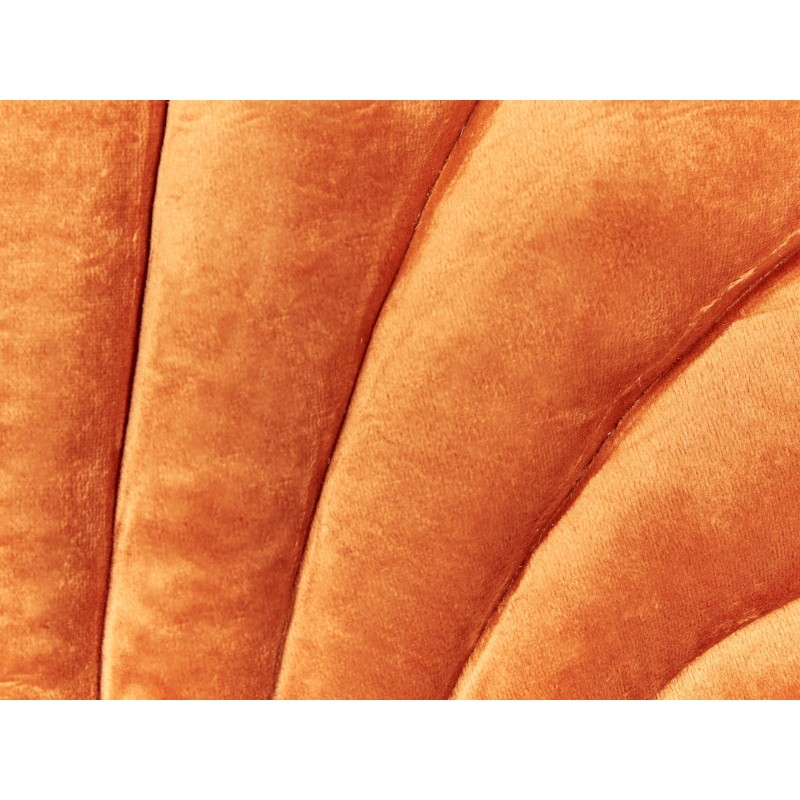 Poduszka dekoracyjna CONSOLIDA Welur 47 x 35 cm Pomarańczowy Jednolity