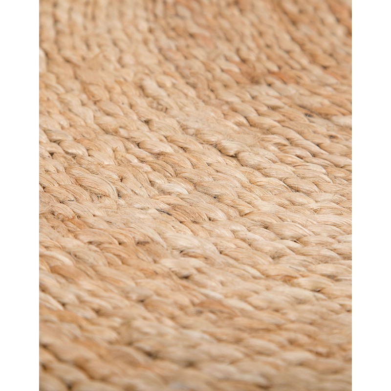 Dywan okrągły z juty ⌀ 140 cm beżowy ERENCE