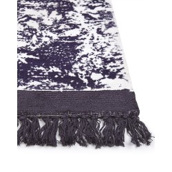 Dywan z wiskozy 140 x 200 cm fioletowy z białym AKARSU