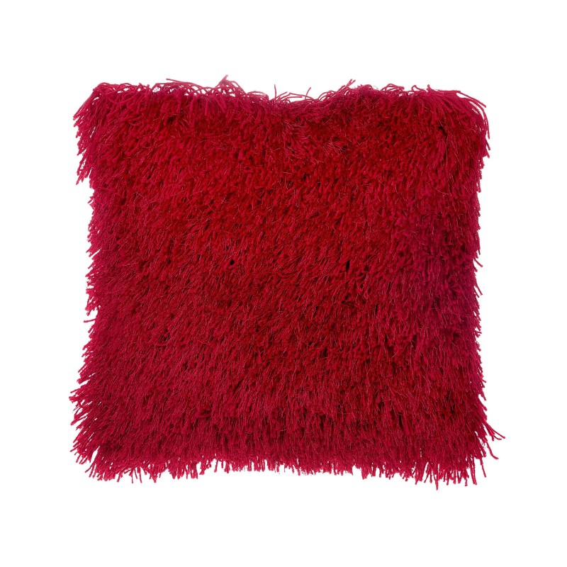 Zestaw 2 poduszek dekoracyjnych CIDE 45 x 45 cm Bordowy Jednolity