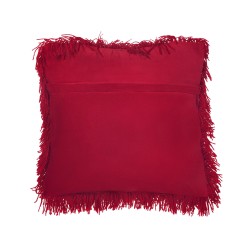 Zestaw 2 poduszek dekoracyjnych CIDE 45 x 45 cm Bordowy Jednolity