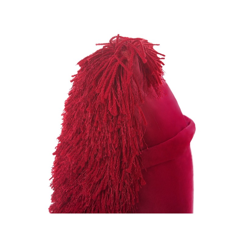 Zestaw 2 poduszek dekoracyjnych CIDE 45 x 45 cm Bordowy Jednolity