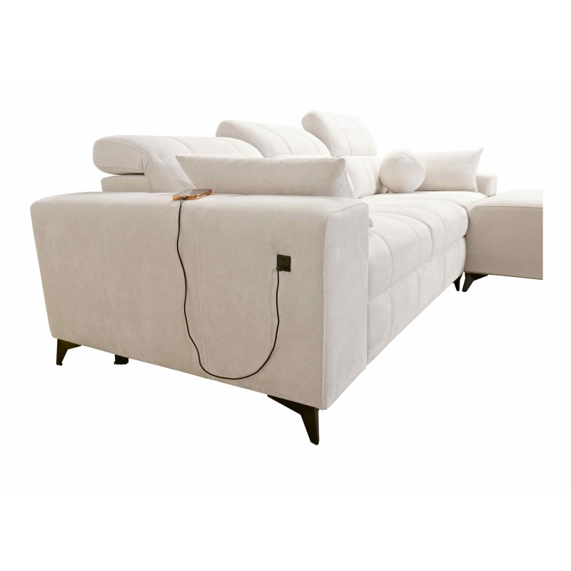 Das Ecksofa Ballagio I mit Schlaffunktion aus dem Stoff Plecionka, Spring 1116 - Schönheit und Funktionalität in einem!