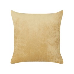 Zestaw 2 poduszek dekoracyjnych SITAPUR Sztuczne futro 45 x 45 cm Musztardowy Jednolity