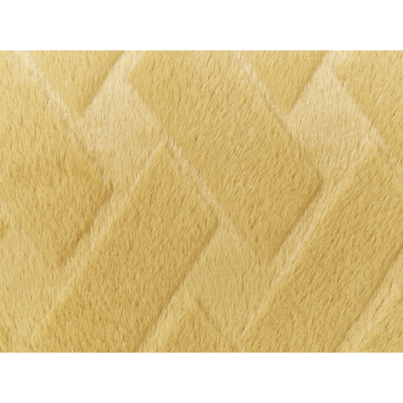 Zestaw 2 poduszek dekoracyjnych SITAPUR Sztuczne futro 45 x 45 cm Musztardowy Jednolity