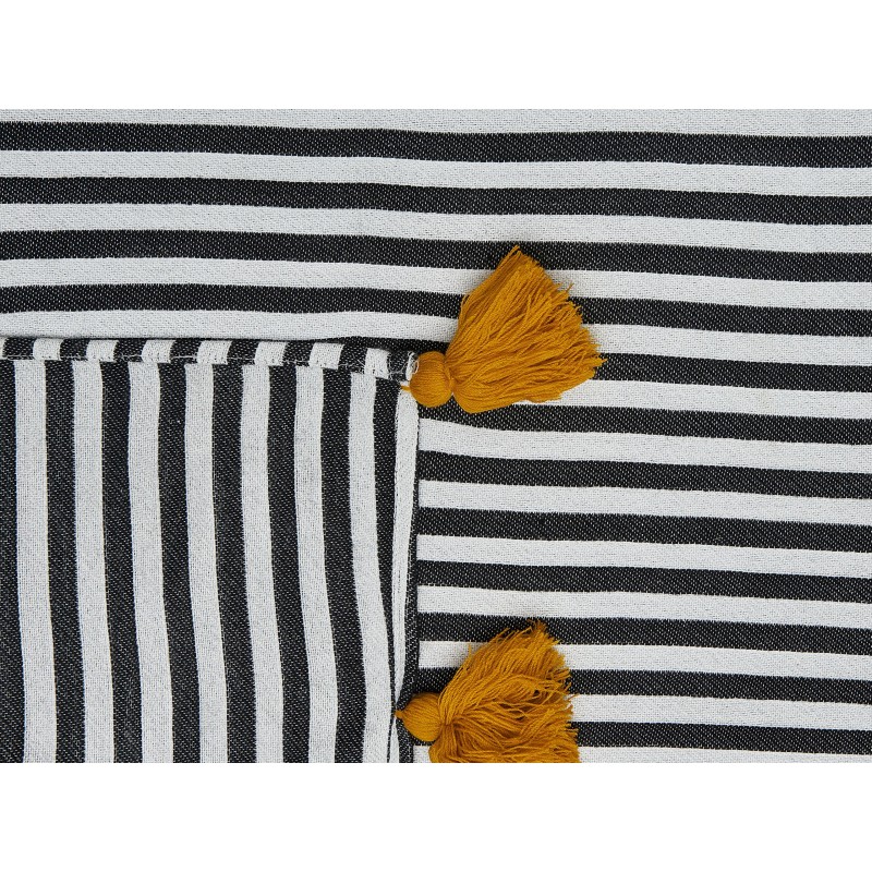 Koc SUNWAL 130 x 170 cm Czarny/ biały