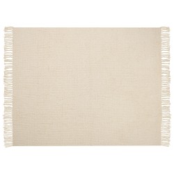 Koc MALU Bawełna 125 x 150 cm Jasnobeżowy