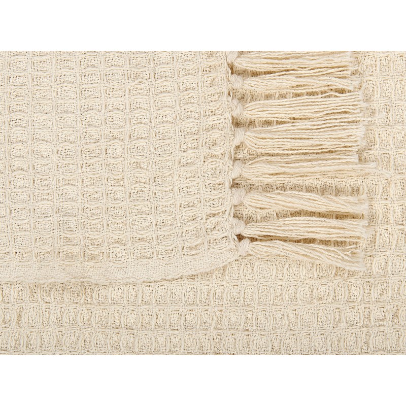 Koc MALU Bawełna 125 x 150 cm Jasnobeżowy