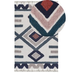 Dywan bawełniany 160 x 230 cm wielokolorowy KOZLU