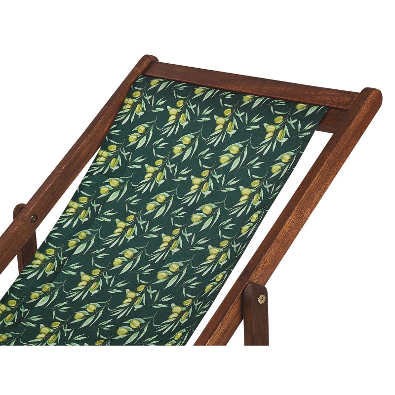 Zestaw 2 wymiennych tkanin do leżaków ogrodowych ANZIO/AVELLINO Ciemnozielony