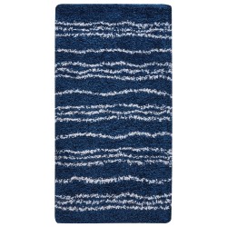 Dywan shaggy 80 x 150 cm niebieski z białym TASHIR