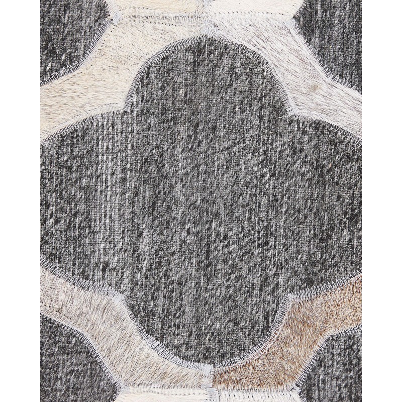 Dywan skórzany 160 x 230 cm szaro-beżowy ROLUNAY