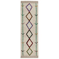 Dywan bawełniany 80 x 230 cm beżowy CETMI