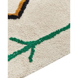 Dywan bawełniany 80 x 230 cm beżowy CETMI