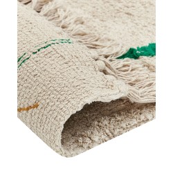 Dywan bawełniany 80 x 230 cm beżowy CETMI