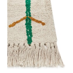 Dywan bawełniany 80 x 230 cm beżowy CETMI